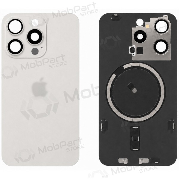 Apple iPhone 15 Pro achterkant (wit) (Premium)
