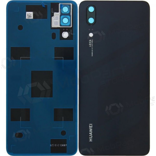 Huawei P20 achterkant (zwart) (service pack) (origineel)