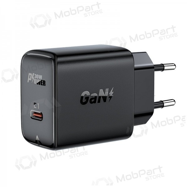 Lader buitinis Acefast A21 30W GaN USB-C zwart