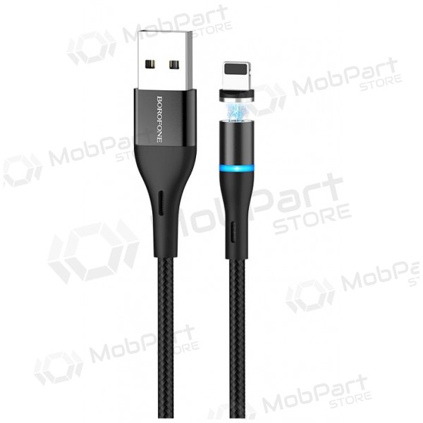 USB kabel Borofone BU16 Skill Magnetic Lightning 1.0m (zwart)