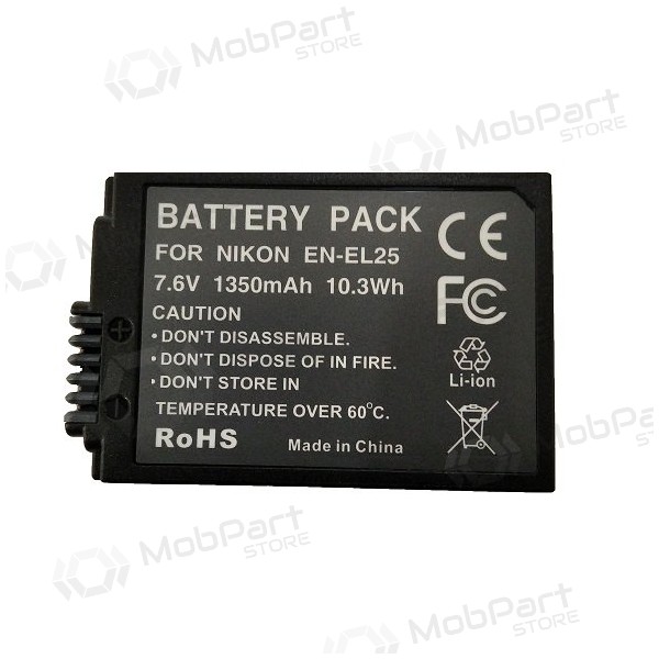 NIKON EN-EL25 1350mAh fotobatterij / accu