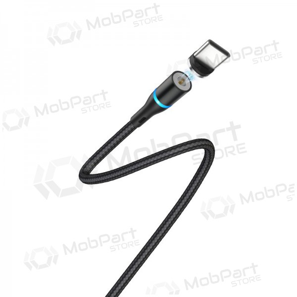 USB kabel Borofone BU16 Skill Magnetic Type-C 1.0m (zwart)