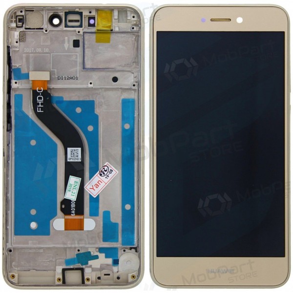 Huawei P8 Lite (2017) / P9 Lite (2017) / Honor 8 Lite scherm (gouden) (met een frame)