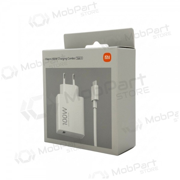 Telefoonoplader Xiaomi Charging Combo BHR095VEU 100 W USB-A met USB-C kabel wit