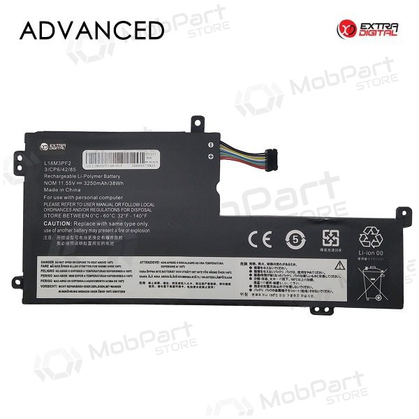 LENOVO L18M3PF2, 3250mAh laptop accu, Geavanceerd