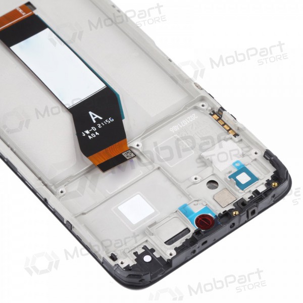 Xiaomi Redmi 10 2021 scherm (zwart) (met frame) (origineel)
