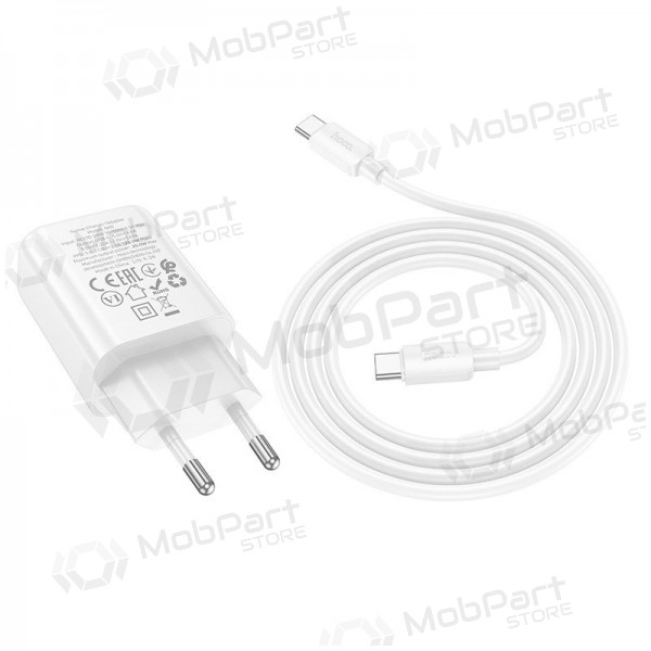 Telefoonoplader Hoco N60 GaN USB-C met USB-C kabel 1 m wit