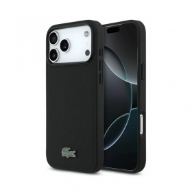 Apple iPhone 18 Pro Max hoesje - Lacoste PVC Petit Pique Semi Wrap Embossed MagSafe