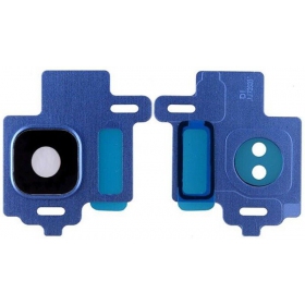 Samsung Galaxy S8 cameraglas (met frame) (blauw)