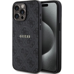 Apple iPhone 15 Pro Max hoesje - Guess PU Leather 4G Colored Ring MagSafe