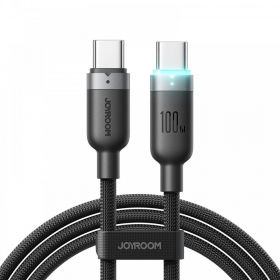 USB-C kabel Joyroom S-A63 USB-C naar USB-C 1.2 m 100 W zwart
