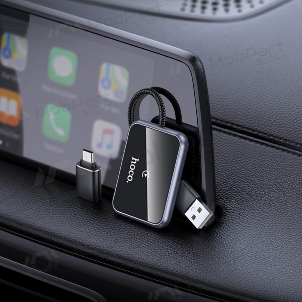 CarPlay-adapter Hoco HU1 draadloos zwart