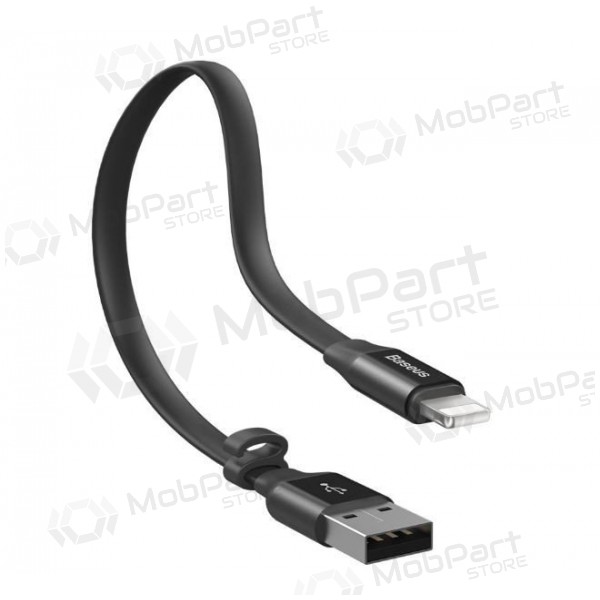 USB kabel Baseus lightning 0.23m (2A) (zwart)