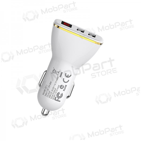 Lader automobilinis Borofone BZ11 x 2 USB (2.1A) (zwart)