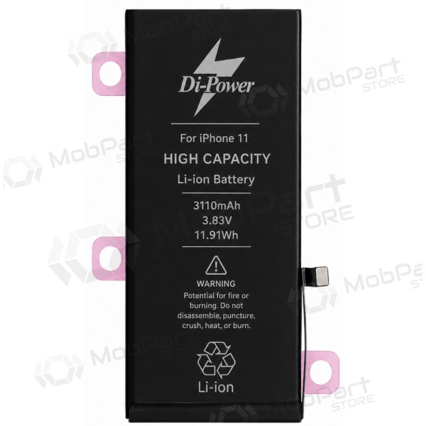 Apple iPhone 11 batterij, accu Di-Power 3110 mAh