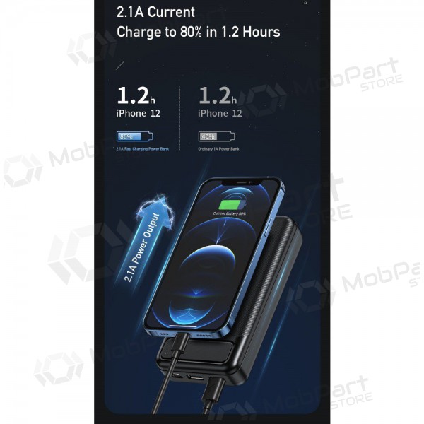 Powerbank Awei P6K 5V/2.1A 20000mAh zwart