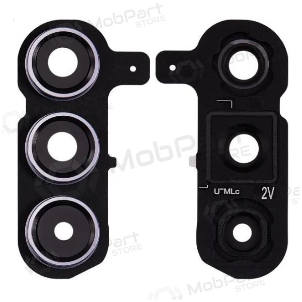 Samsung Galaxy S24+ cameraglas (met frame) (zwart)