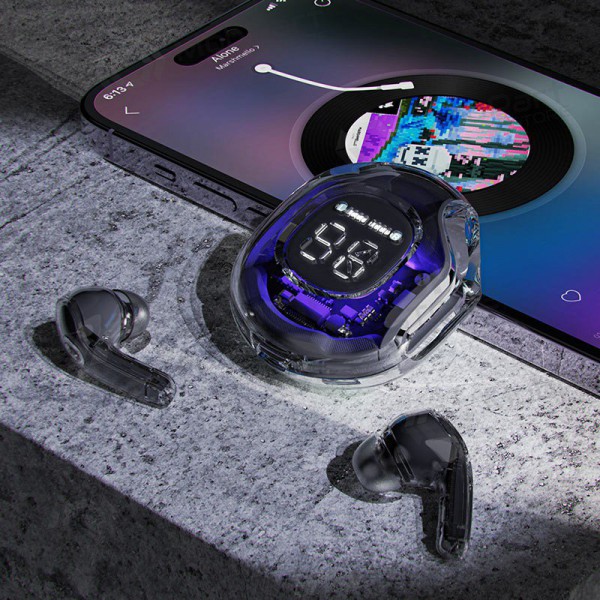 Draadloze hoofdtelefoon Acefast T8 TWS (alfalfa purple)