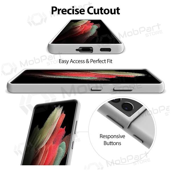 Samsung Galaxy A72 hoesje Mercury 'Silicone Case' (steengrijs)