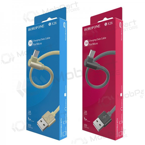 USB kabel Borofone BX26 Lightning 1.0m (grijs)