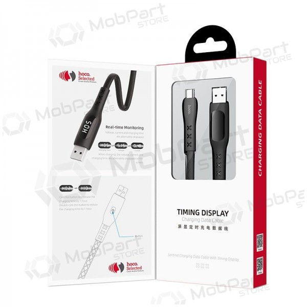 USB kabel HOCO S6 lightning 1.2m zwart