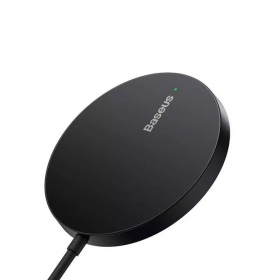 MagSafe draadloze oplader Baseus Simple Mini 3 15 W zwart