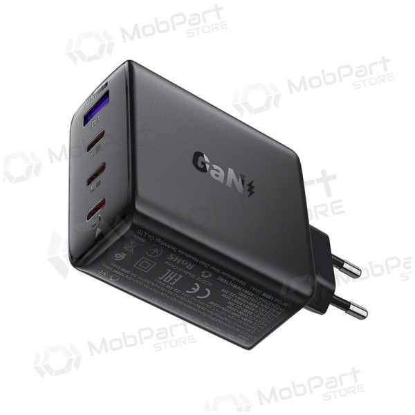 Telefoonoplader Acefast A94 100 W GaN 3x USB-C + USB-A zwart