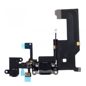 Apple iPhone 5 oplaadpoort en microfoonconnector (zwart)