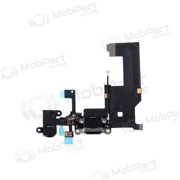 Apple iPhone 5 oplaadpoort en microfoonconnector (zwart)