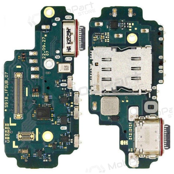 Samsung S911 Galaxy S23 oplaadpoort en microfoonconnector (service pack) (origineel)