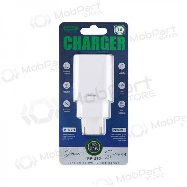 Lader Remax RP-U70 20W USB-C wit