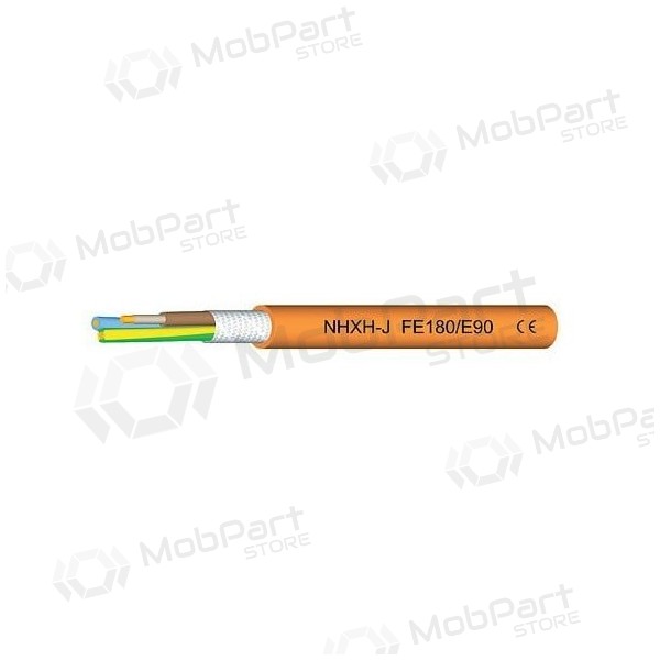 Voedingskabel Eupen NHXH FE-180/E90 4x1.5 mm² koper LSZH 1 kV