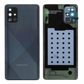 Samsung A715 Galaxy A71 2020 batterijklep zwart (- Prism Crush Black) (- naudotas grade C, originalus)