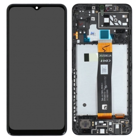 Samsung Galaxy A04s scherm (zwart) (met frame) (Premium)