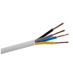 Flexibele kabel Lietkabelis OMY 4x0.75 mm² koperen 100 m rol