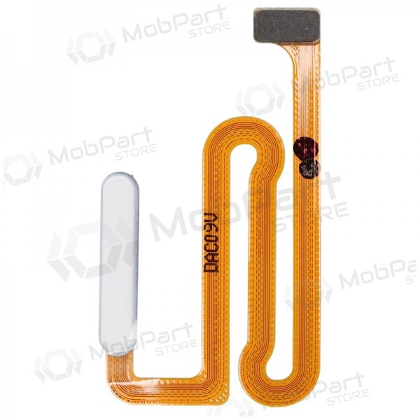 Samsung Galaxy A125 A12 / A127 A12S vingerafdrukscanner, aan/uit flexkabel (wit) (service pack) (origineel)
