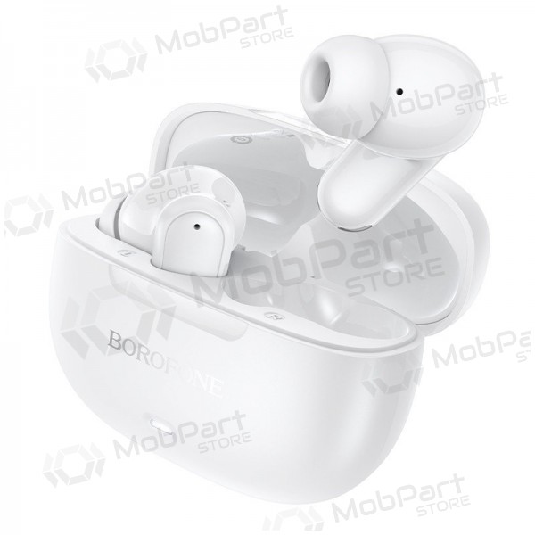 Draadloze oortjes Borofone BW96 Bluetooth ANC ENC USB-C wit