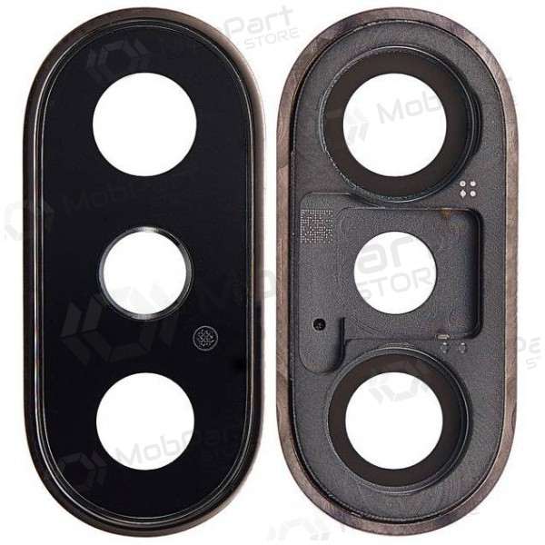 Apple iPhone XS / XS Max cameraglas (goud) (met frame)