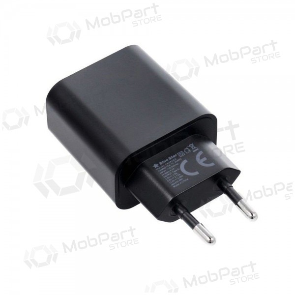 Telefoonoplader Blue Star 20 W USB-C met USB-C kabel zwart
