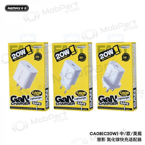 Telefoonoplader Remax CA08 20 W USB-C wit
