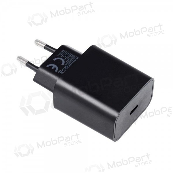 Telefoonoplader Blue Star 20 W USB-C met USB-C kabel zwart