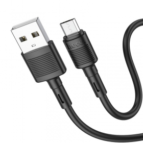 USB kabel Hoco X83 USB-A to MicroUSB 1.0m zwart