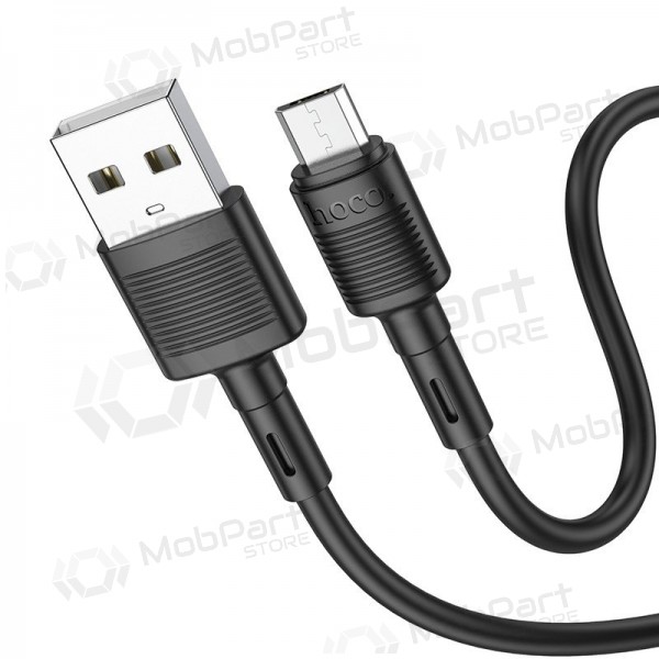 USB kabel Hoco X83 USB-A to MicroUSB 1.0m zwart