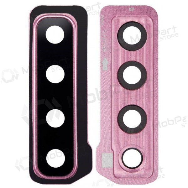 Samsung Galaxy A9 2018 cameraglas (met frame) (roze)