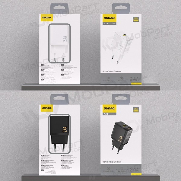 Dudao A23 12 W USB-A telefoonoplader zwart