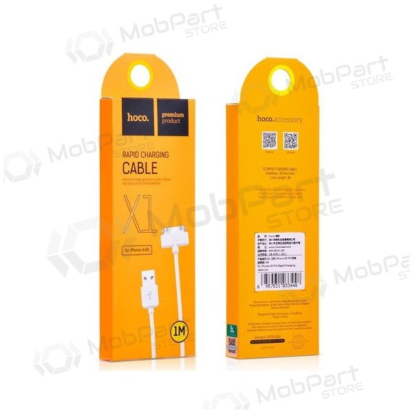 USB kabel HOCO X1 iPhone 30-pin 1.0m (wit)