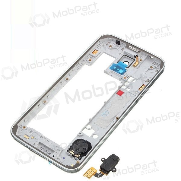 Samsung G900F S5 binnenbehuizing (zilverachtig)