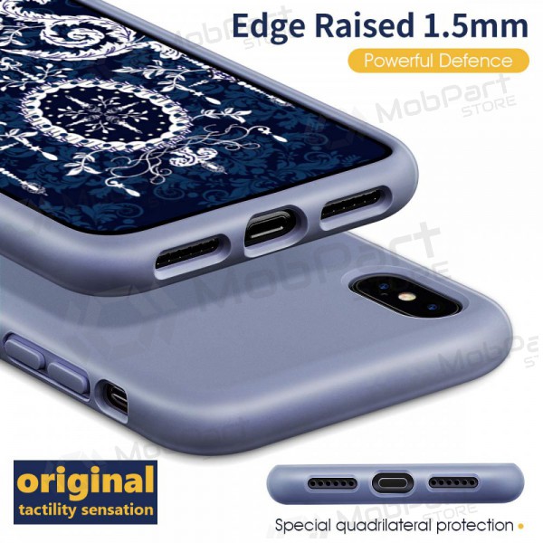 Apple iPhone 11 Pro Max hoesje - Liquid Silicone (lavendelgrijs)