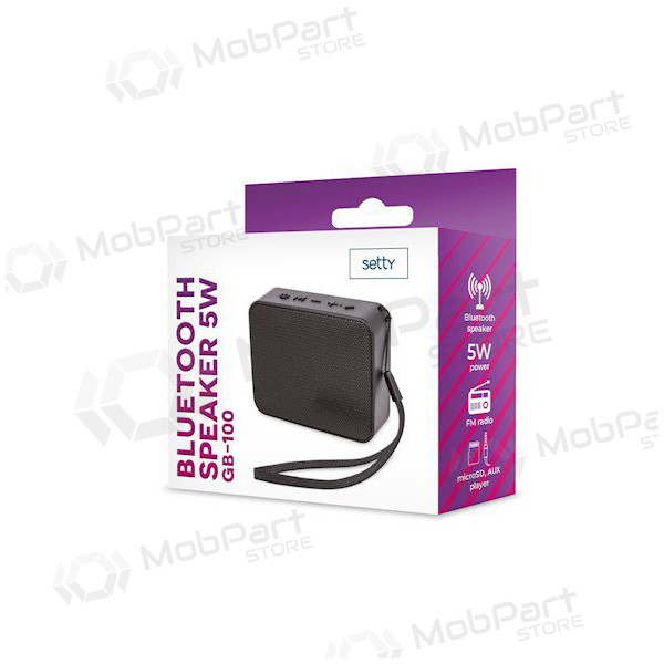 Bluetooth draagbare top luidspreker Setty Speaker W5r (zwart)