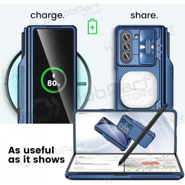 Samsung Galaxy Z Fold4 hoesje - Nillkin CamShield Pro (blauw)